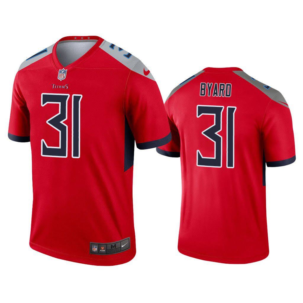 Men Tennessee Titans #31 Kevin Byard Nike Red Inverted Legend NFL Jersey